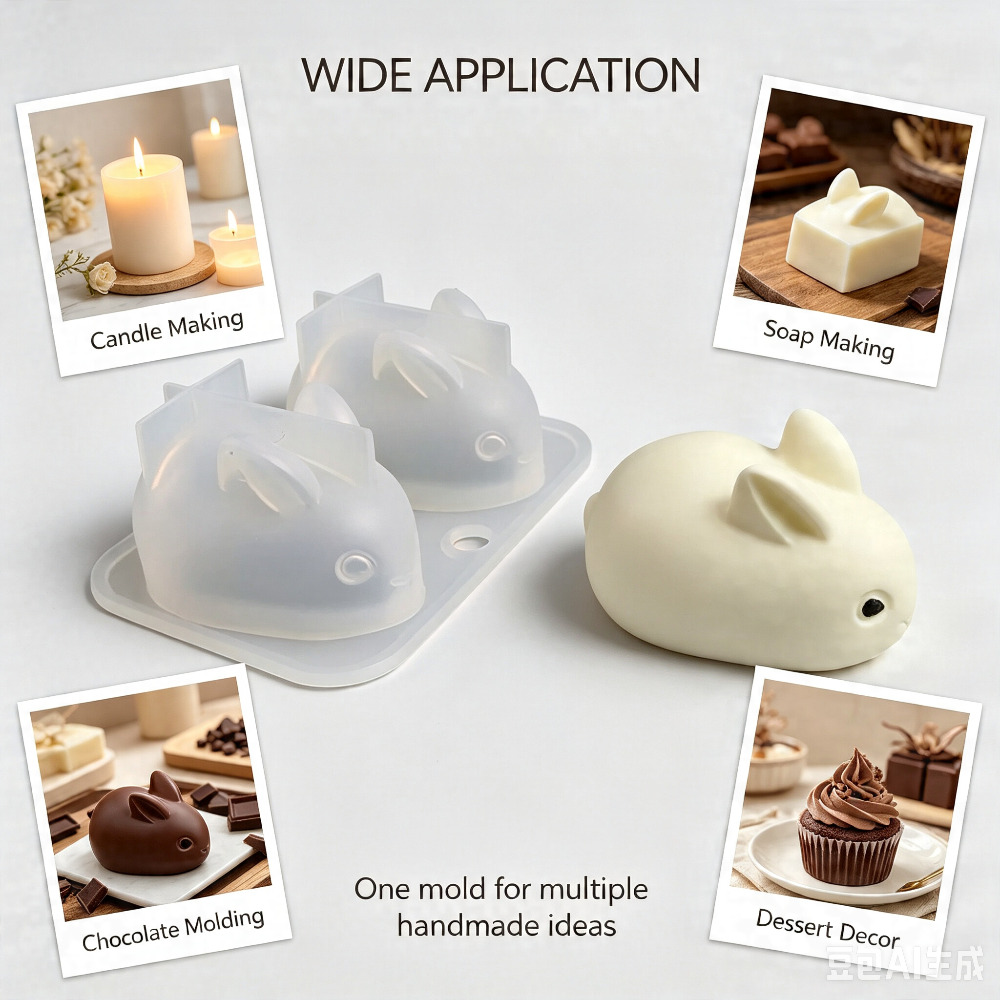 3D Mini Rabbit Silicone Mold F - огляд і ціна Soap Making Ins