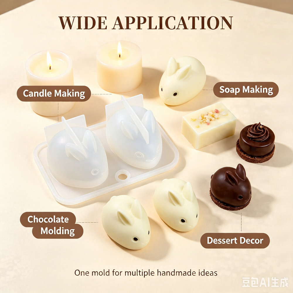 3D Mini Rabbit Silicone Mold F - огляд і ціна Soap Making Ins