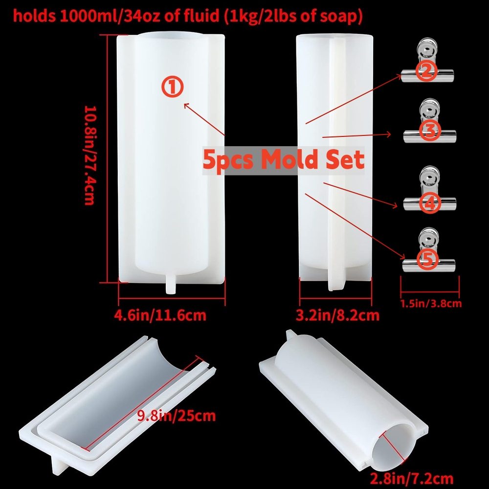 Big Cylinder Tube Soap Mold wi - огляд і ціна Soap Making Instructions