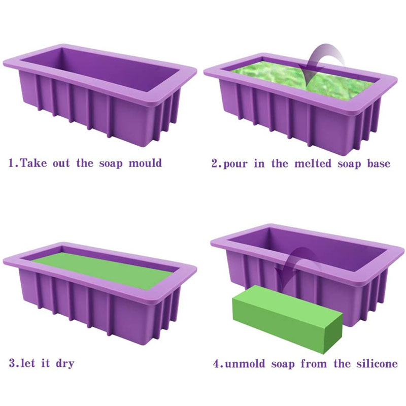 1100ML Silicone Soap Mold Easy - огляд і ціна Soap Making Kit For Beginners