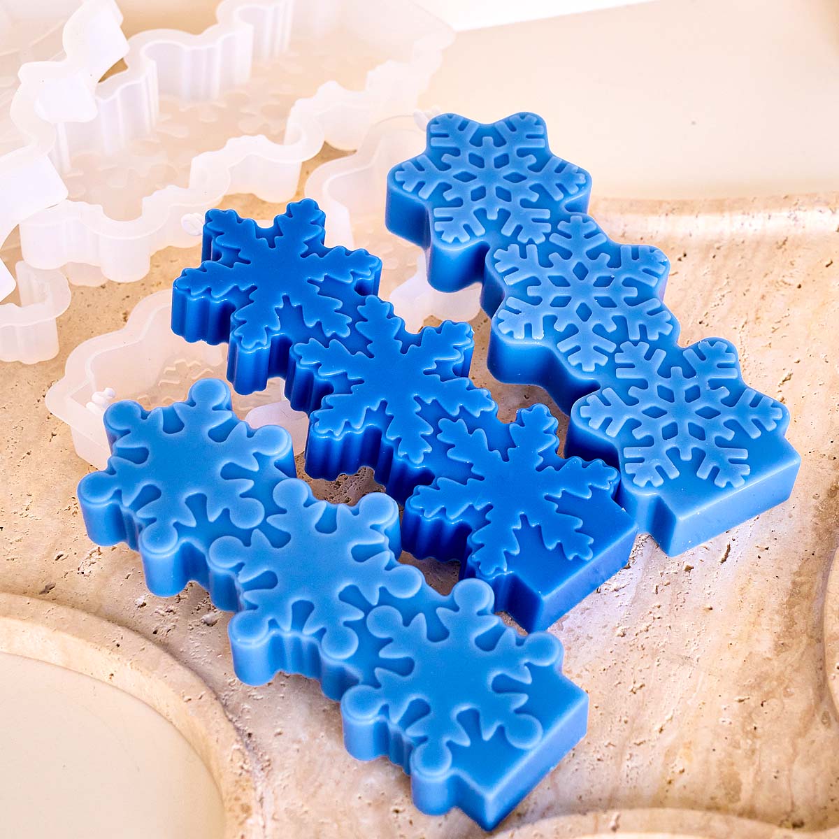 Christmas Snowflake Candle Mol - огляд і ціна Soap Making Gifts
