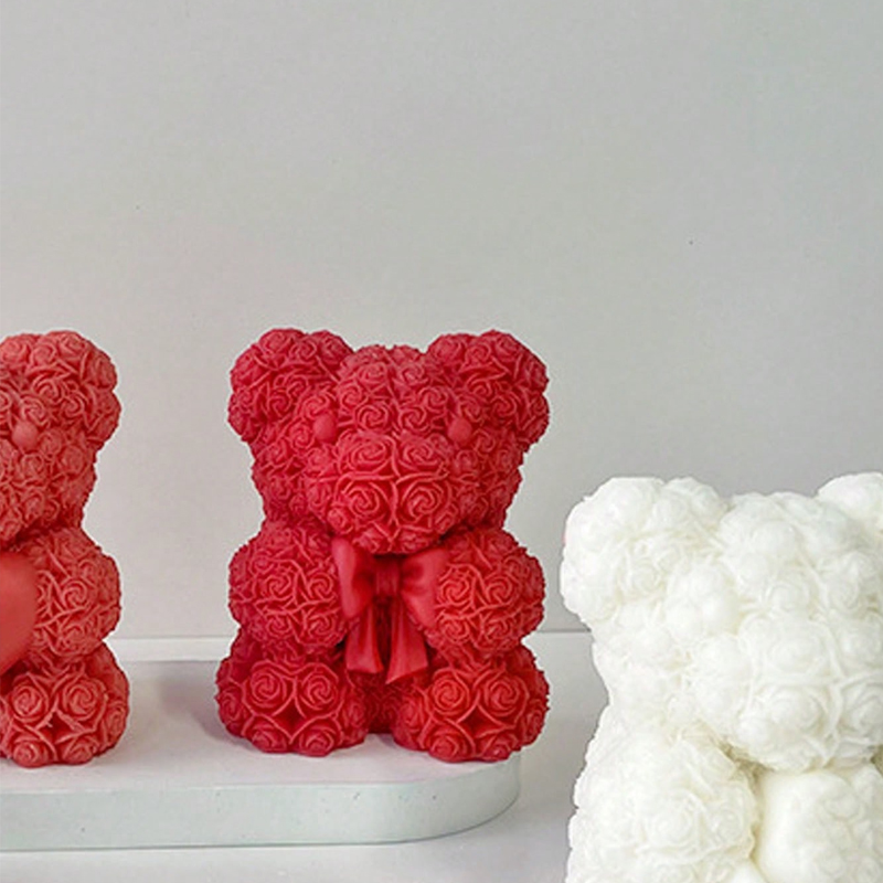 Rose Bow Bear Candle Silicone  - огляд і ціна Soap Making Gifts