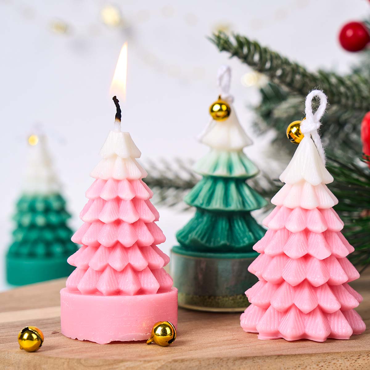 3D Christmas Tree Silicone Can - огляд і ціна Soap Making Gifts